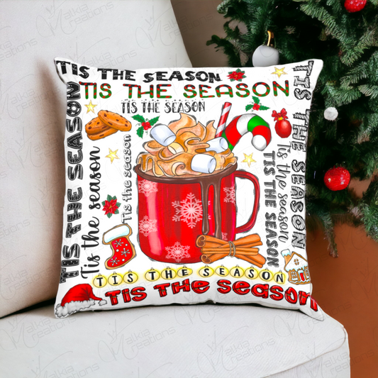 Tis The Season Cocoa Pillow