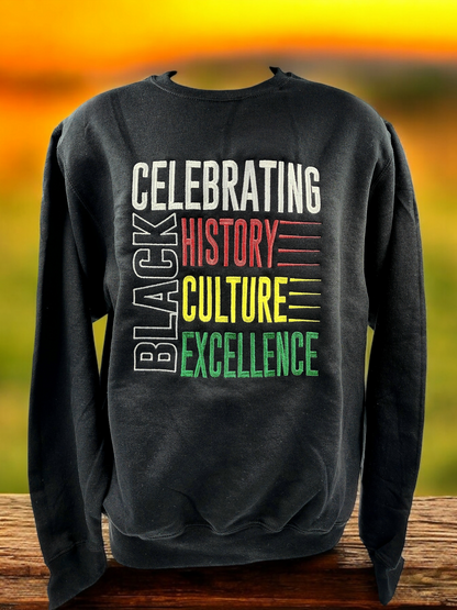 Celebrating Black Culture Embroidered Sweatshirt