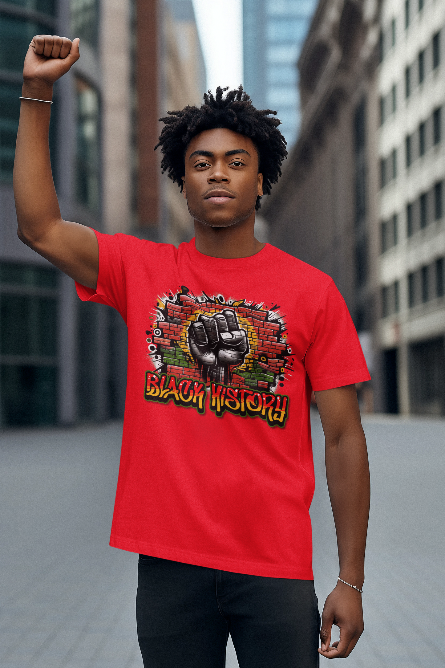 Black Power Fist Tee