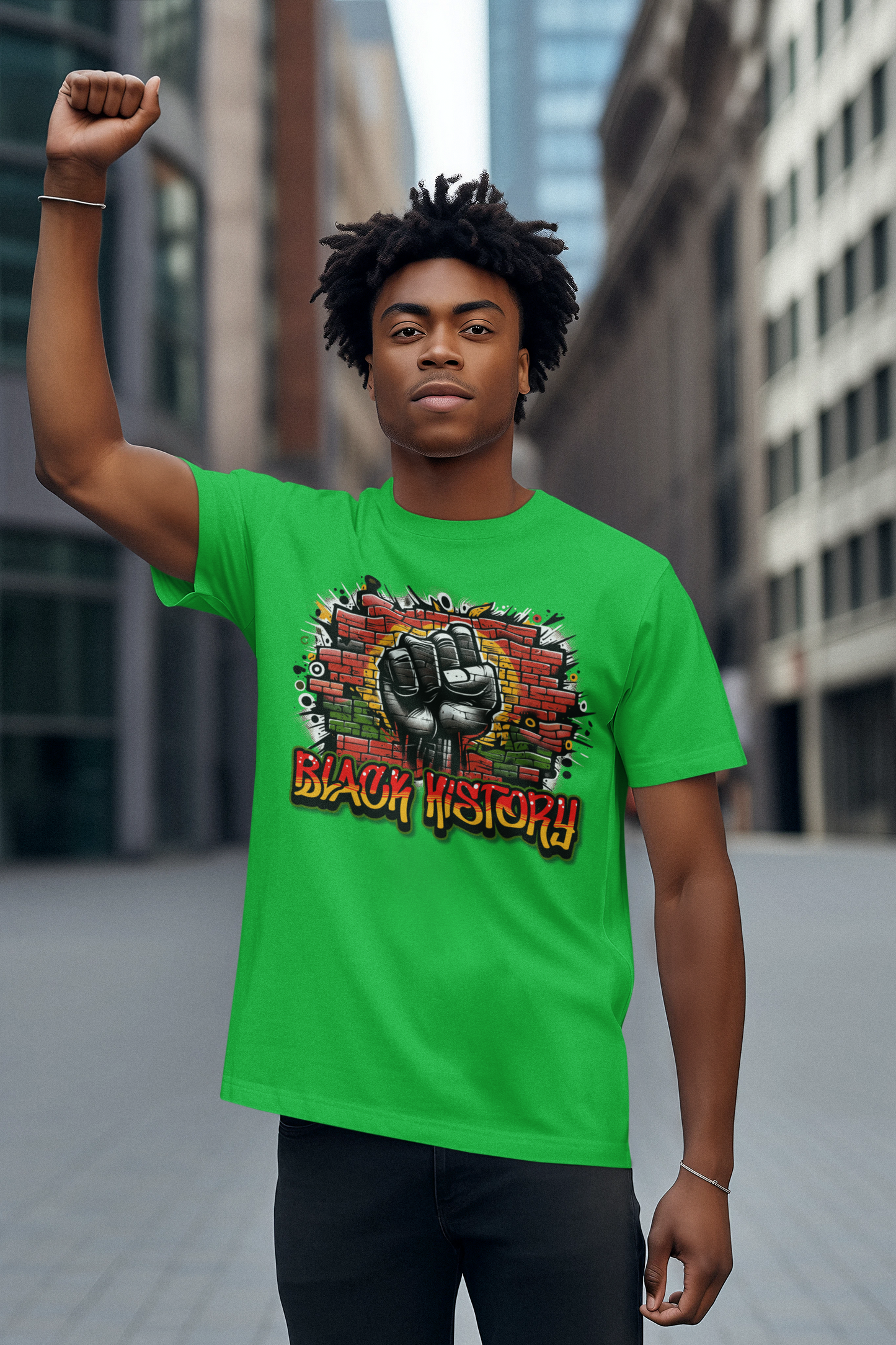 Black Power Fist Tee