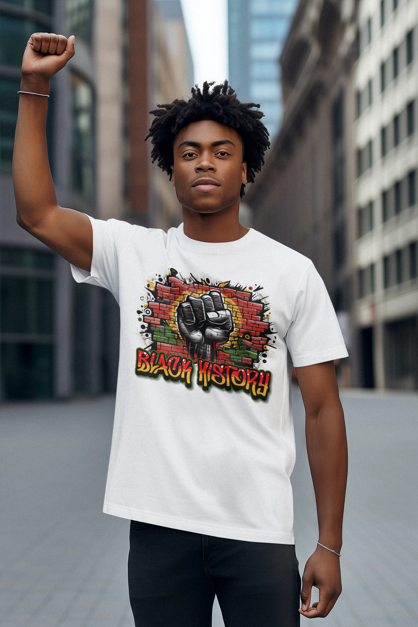 Black Power Fist Tee